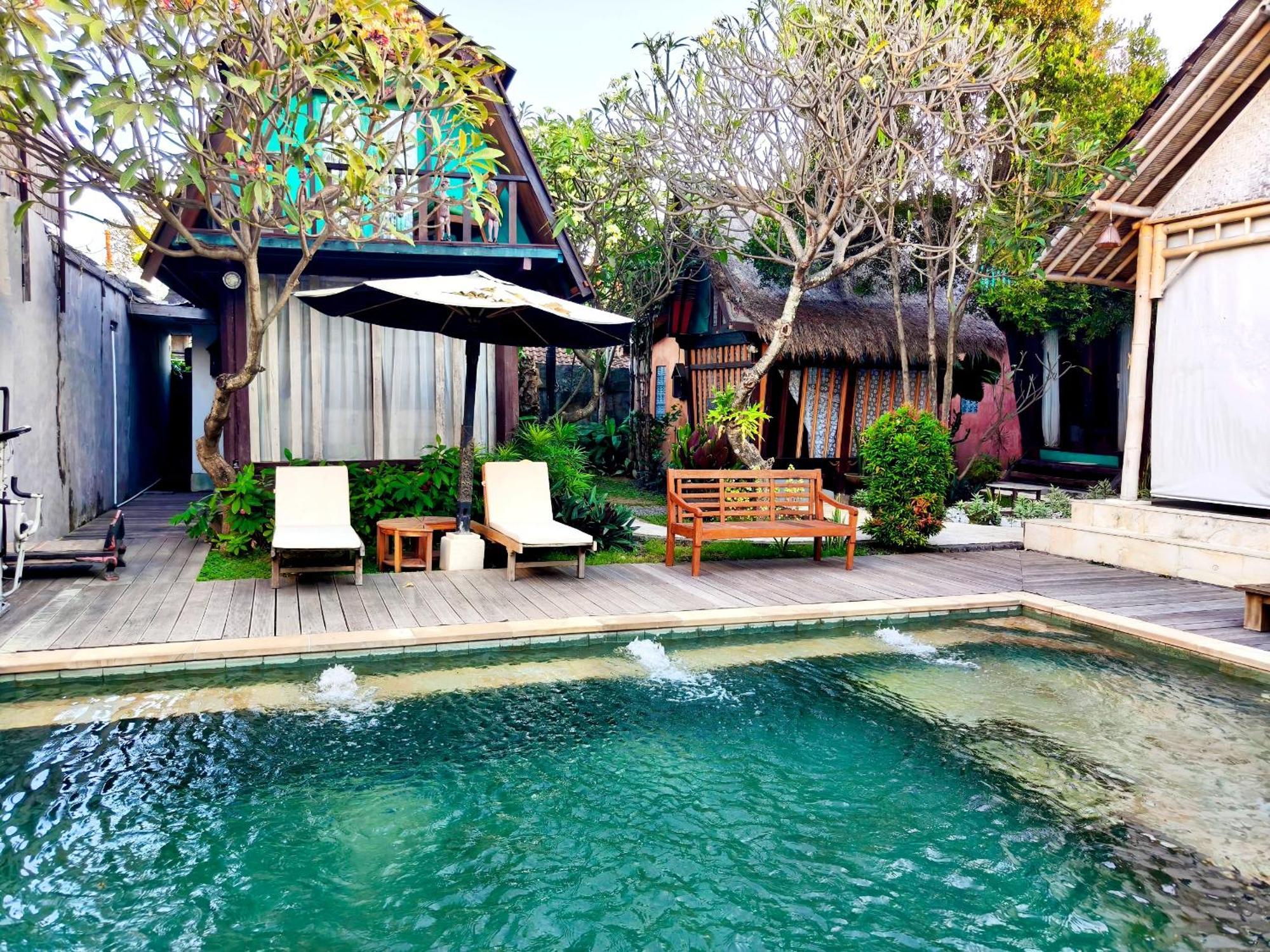 サヌール Panda Lumbung Bed & Breakfast エクステリア 写真